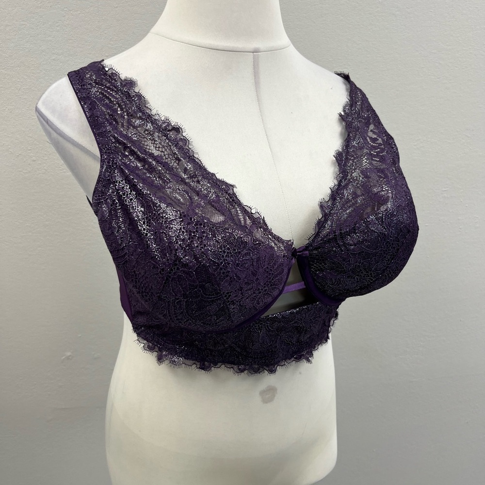 Cacique Lace Bralette in Deep Purple